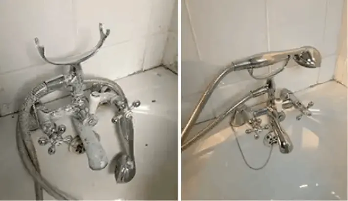 Synoshi Pro Before and After — Tile Grout Restoration